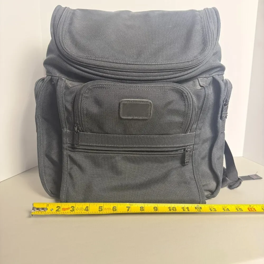 Tumi Alpha Laptop Backpack Black 2641D3 Ballistic Nylon